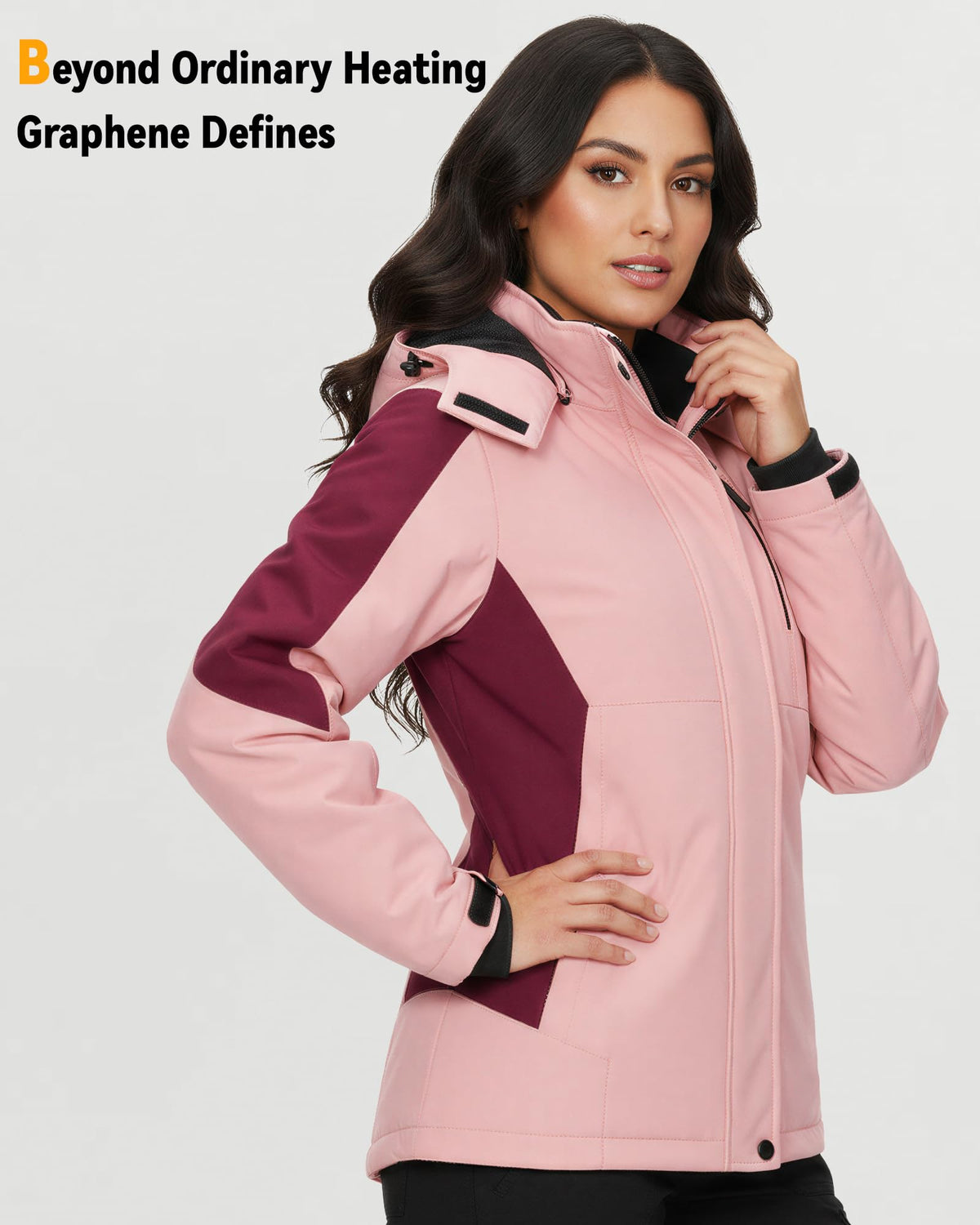 Women's Ski Heated Jacket (Color-Blocked),W88409