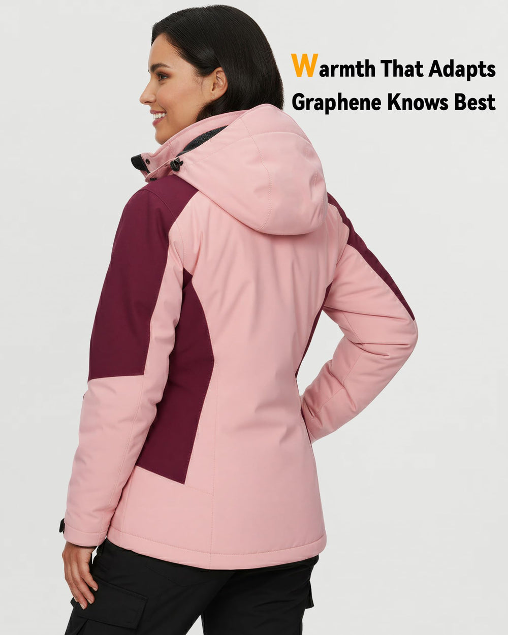 Women's Color-Block Hardshell 6-Zone Graphene Heated Jacket