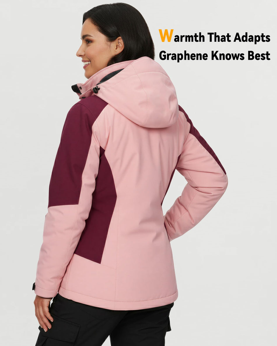 Women's Ski Heated Jacket (Color-Blocked),W88409
