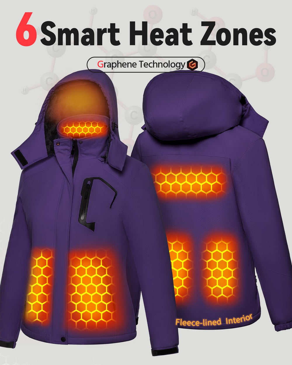Women's Hardshell 6-Zone Graphene Heated Jacket