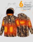 Men's High-Pocket Softshell 6-Zone Graphene Heated Jacket