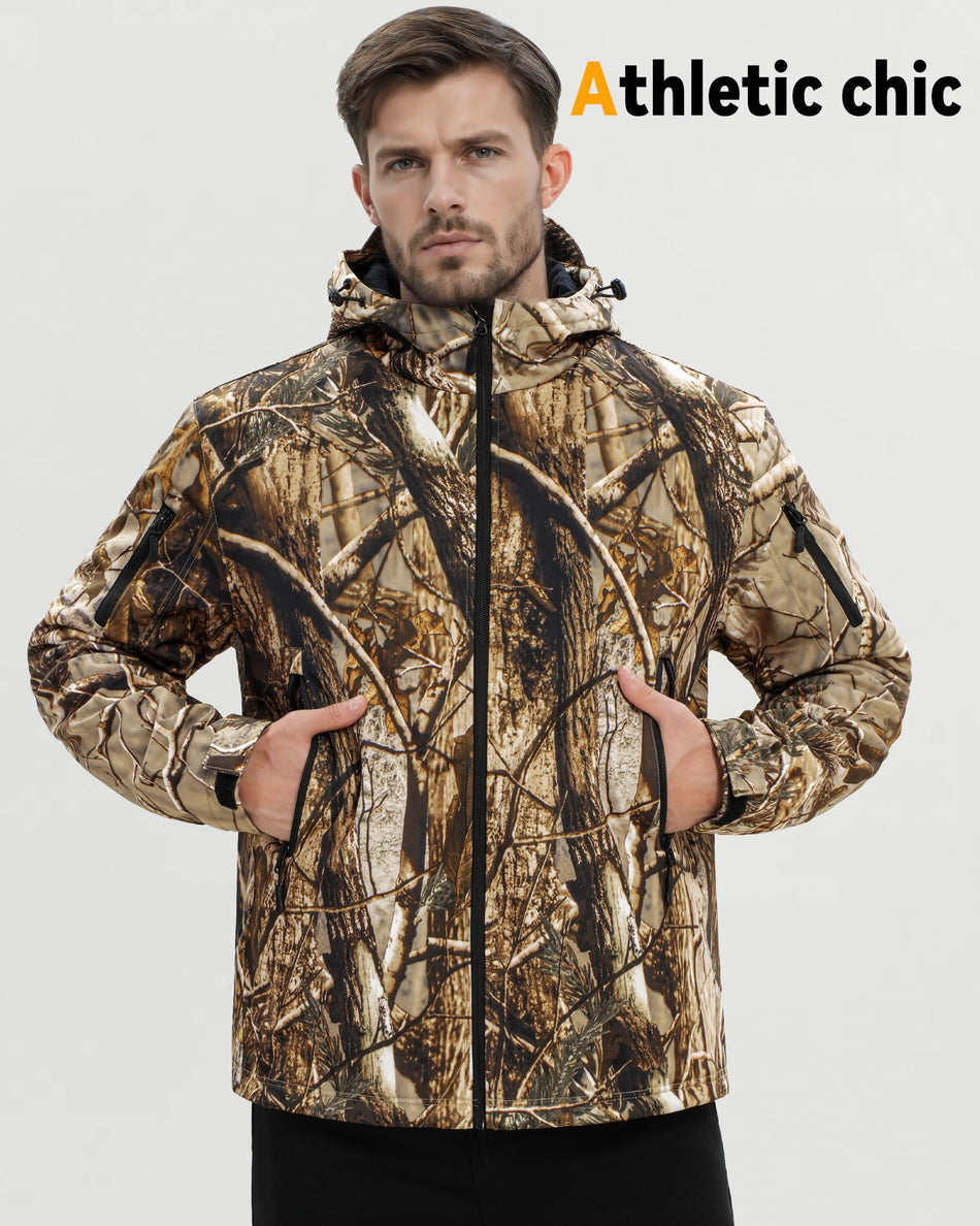 Men's High-Pocket Softshell 6-Zone Graphene Heated Jacket