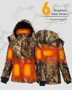 Women's Color-Block Hardshell 6-Zone Graphene Heated Jacket | W409