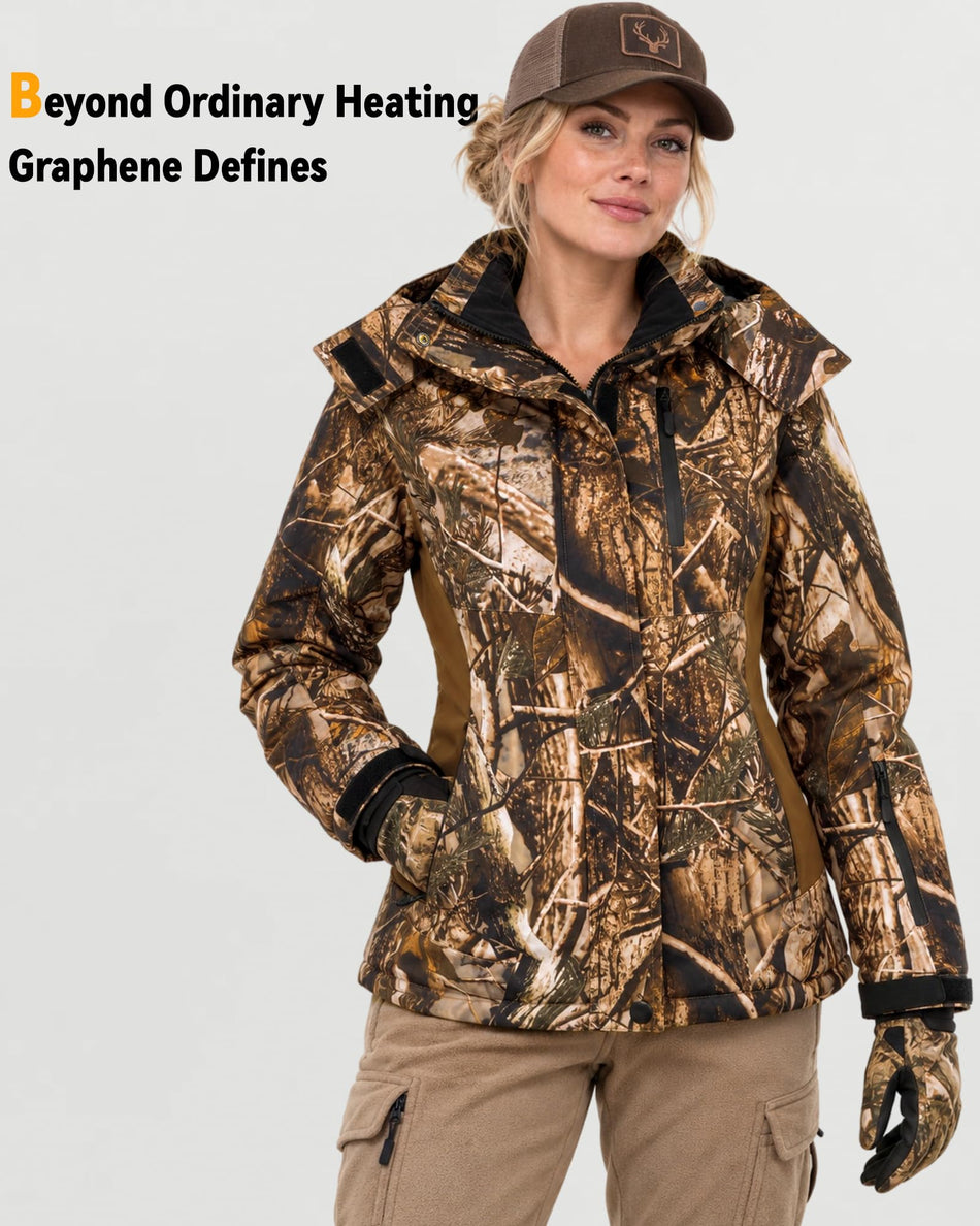 Women's Color-Block Hardshell 6-Zone Graphene Heated Jacket | W409