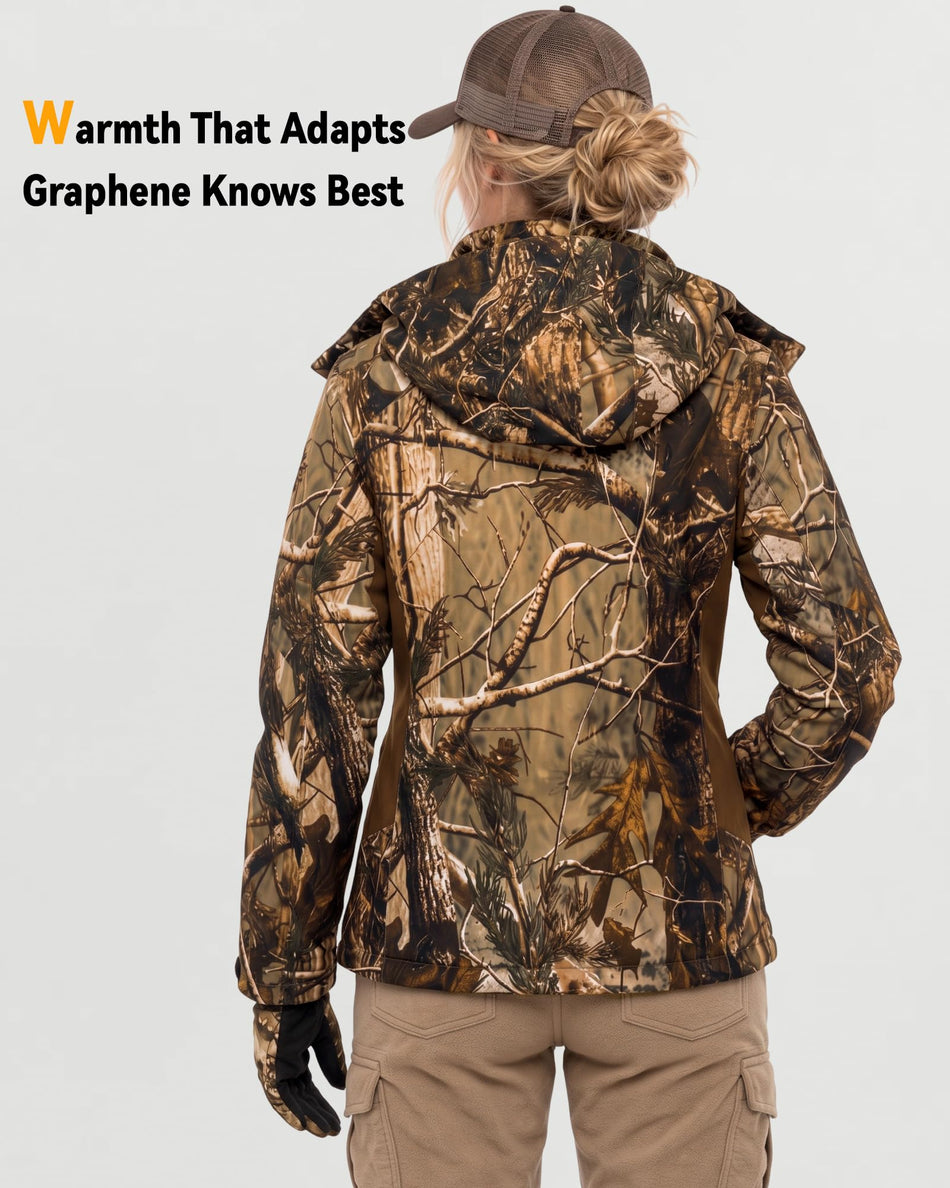 Women's Color-Block Hardshell 6-Zone Graphene Heated Jacket | W409