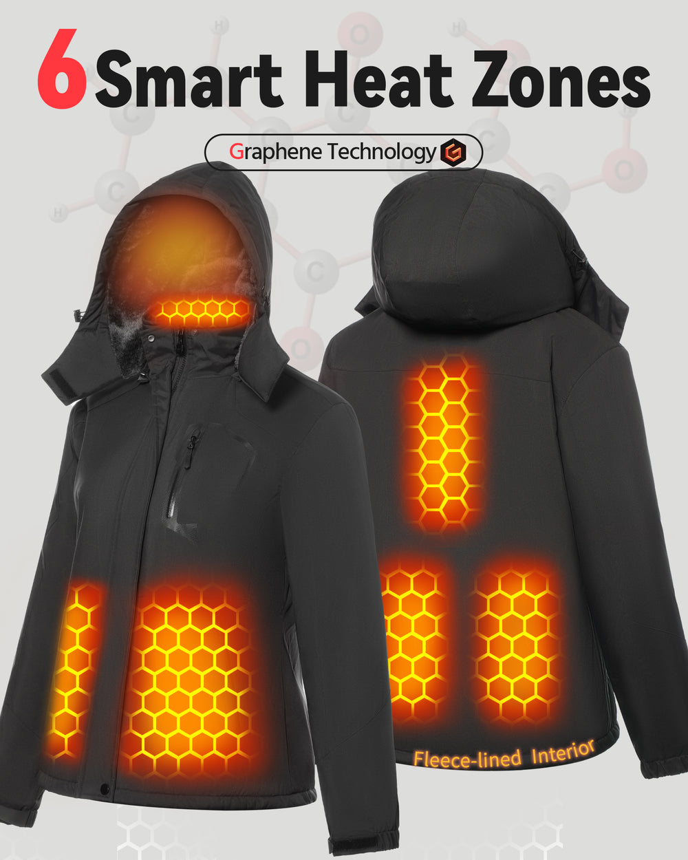 Women's Hardshell 6-Zone Graphene Heated Jacket