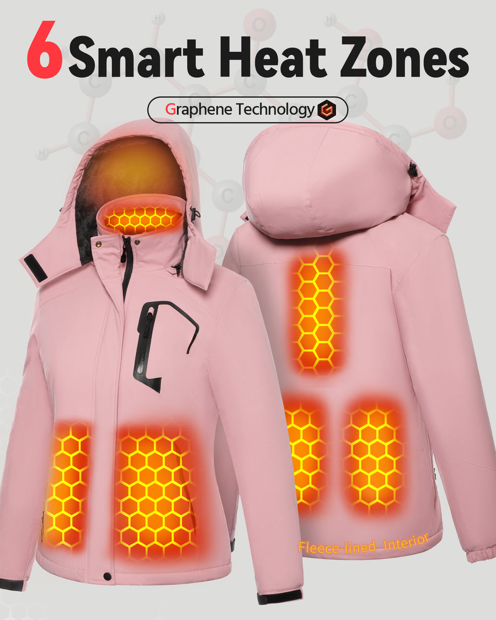 Women's Hardshell 6-Zone Graphene Heated Jacket