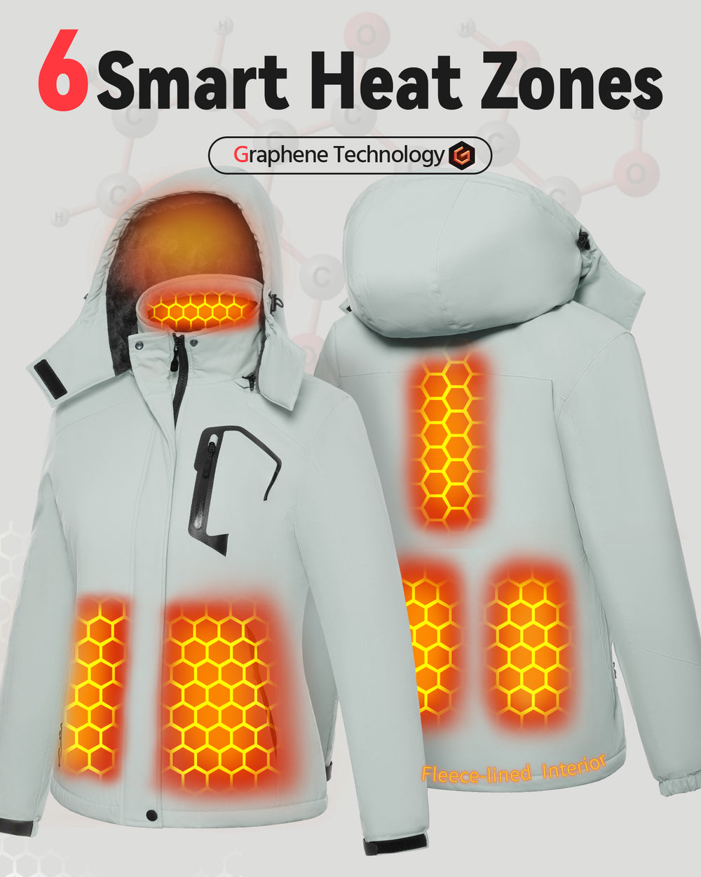 Women's Hardshell 6-Zone Graphene Heated Jacket