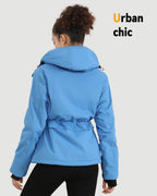 Women's Drawstring Hardshell 6-Zone Graphene Heated Jacket