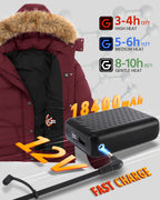 Women's Short Puffer 6-Zone Graphene Heated Jacket