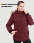 Women's Short Puffer 6-Zone Graphene Heated Jacket