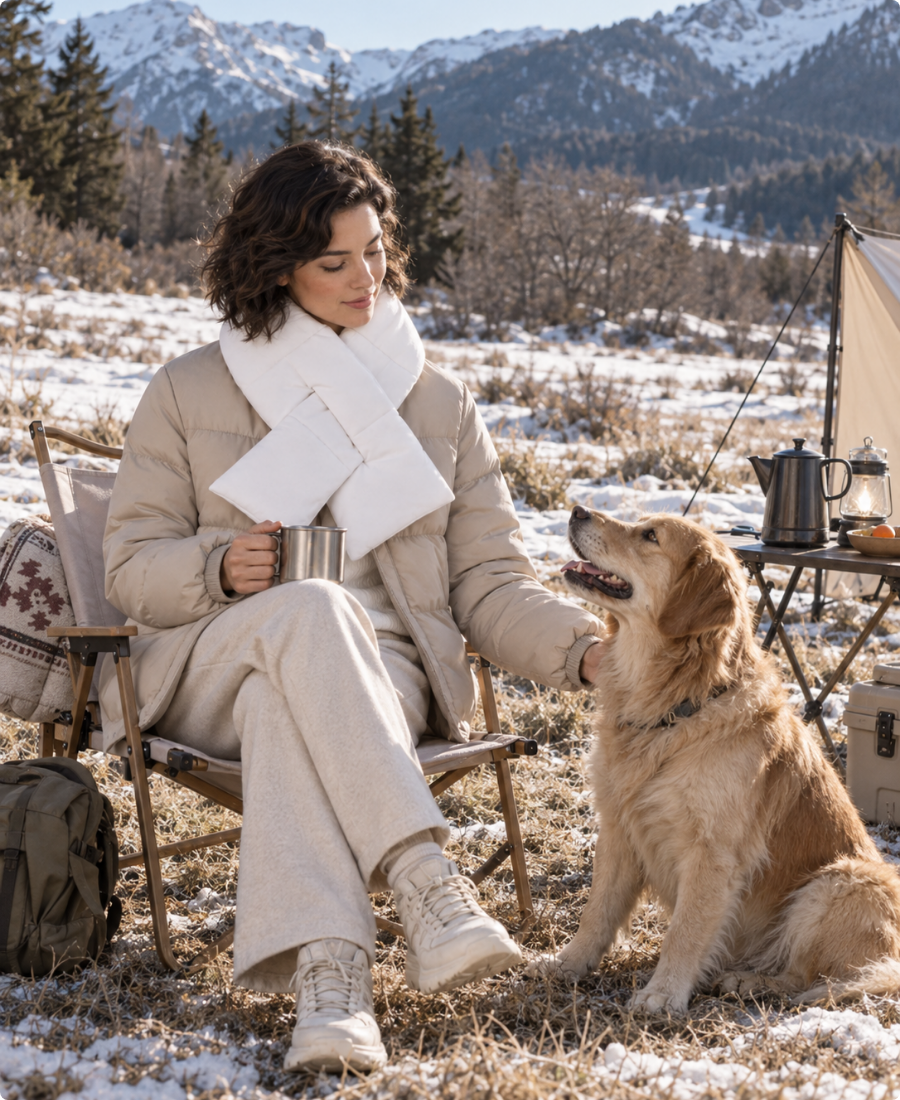 Women's Graphene Heated Puffer Scarf,W882504