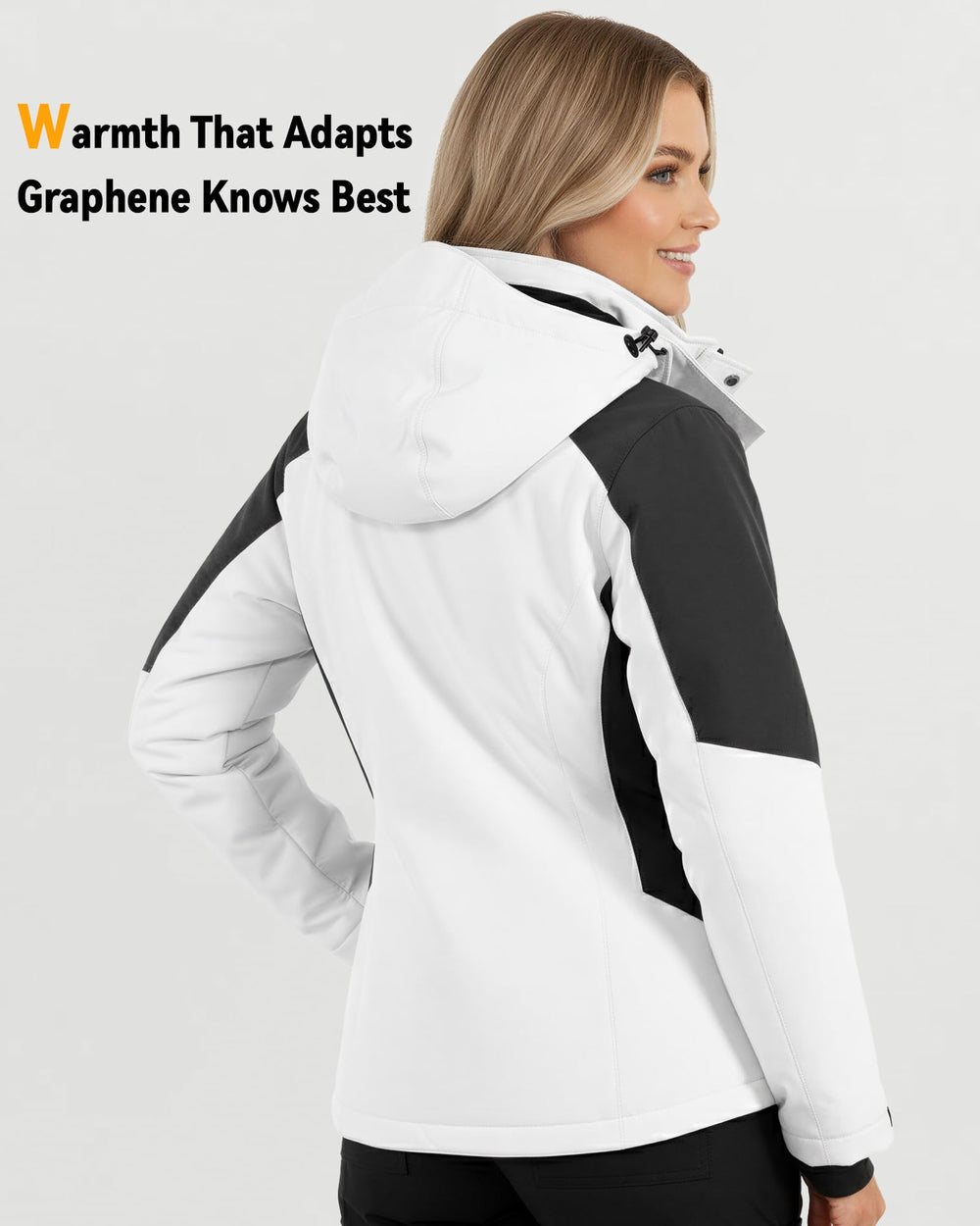 Women's Color-Block Hardshell 6-Zone Graphene Heated Jacket