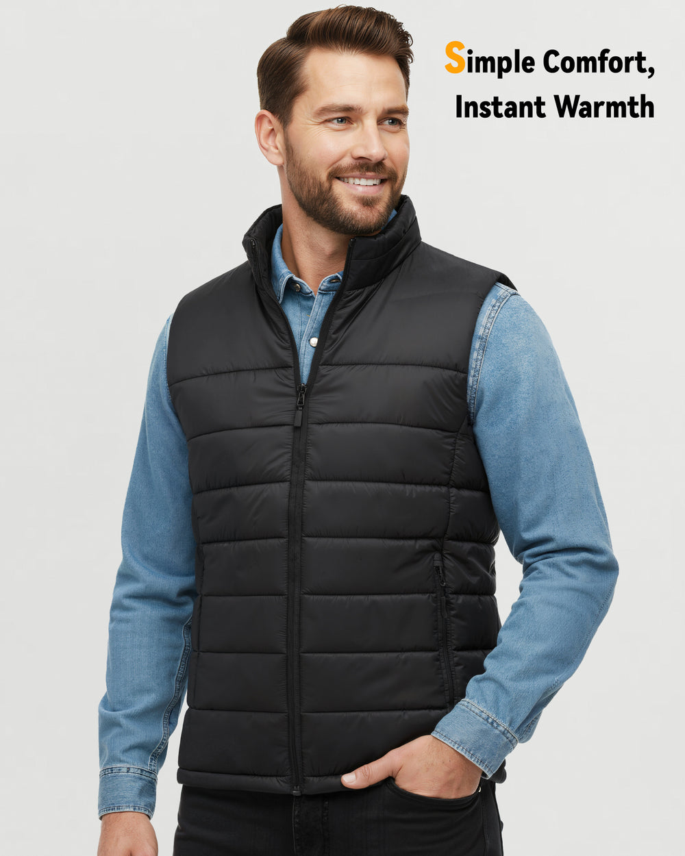 Men's Puffer 4-Zone Graphene Heated Vest