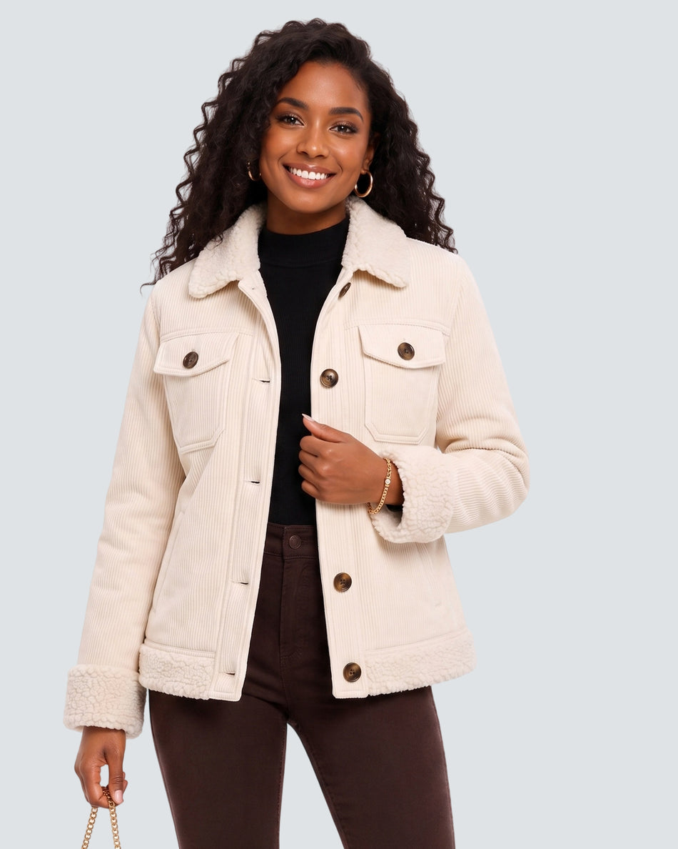 Women's Corduroy Sherpa 6-Zone Graphene Heated Jacket